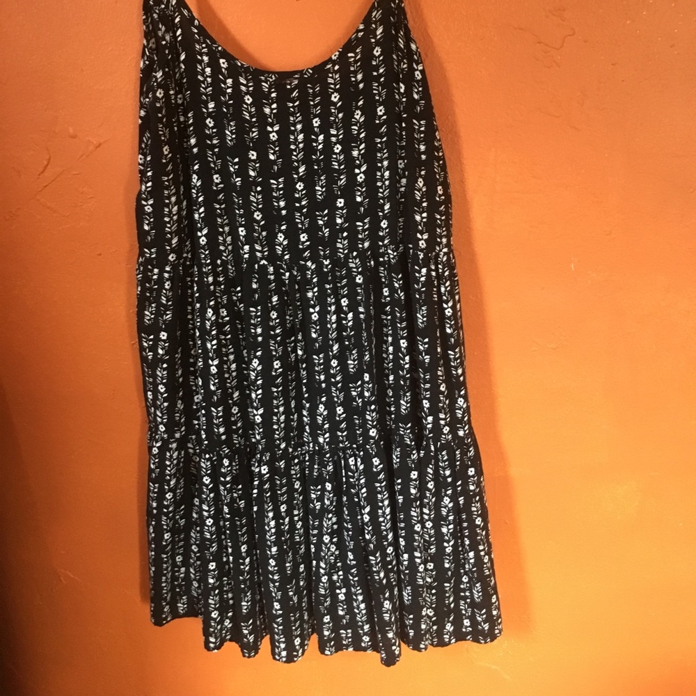 Black short summer dress